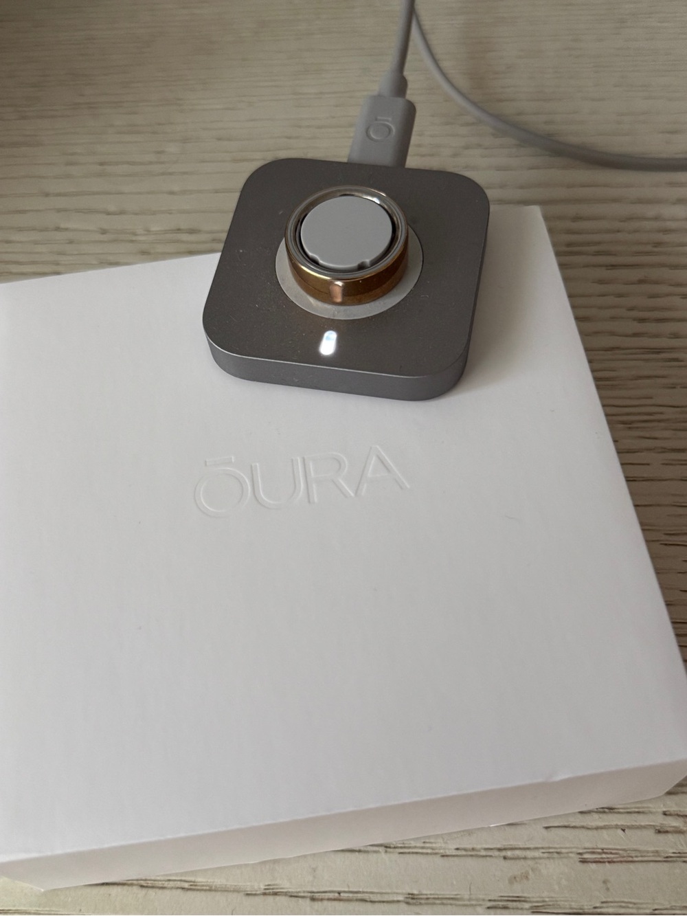 Oura Ring Gen 4 rose gold size 7 with original box and Charger